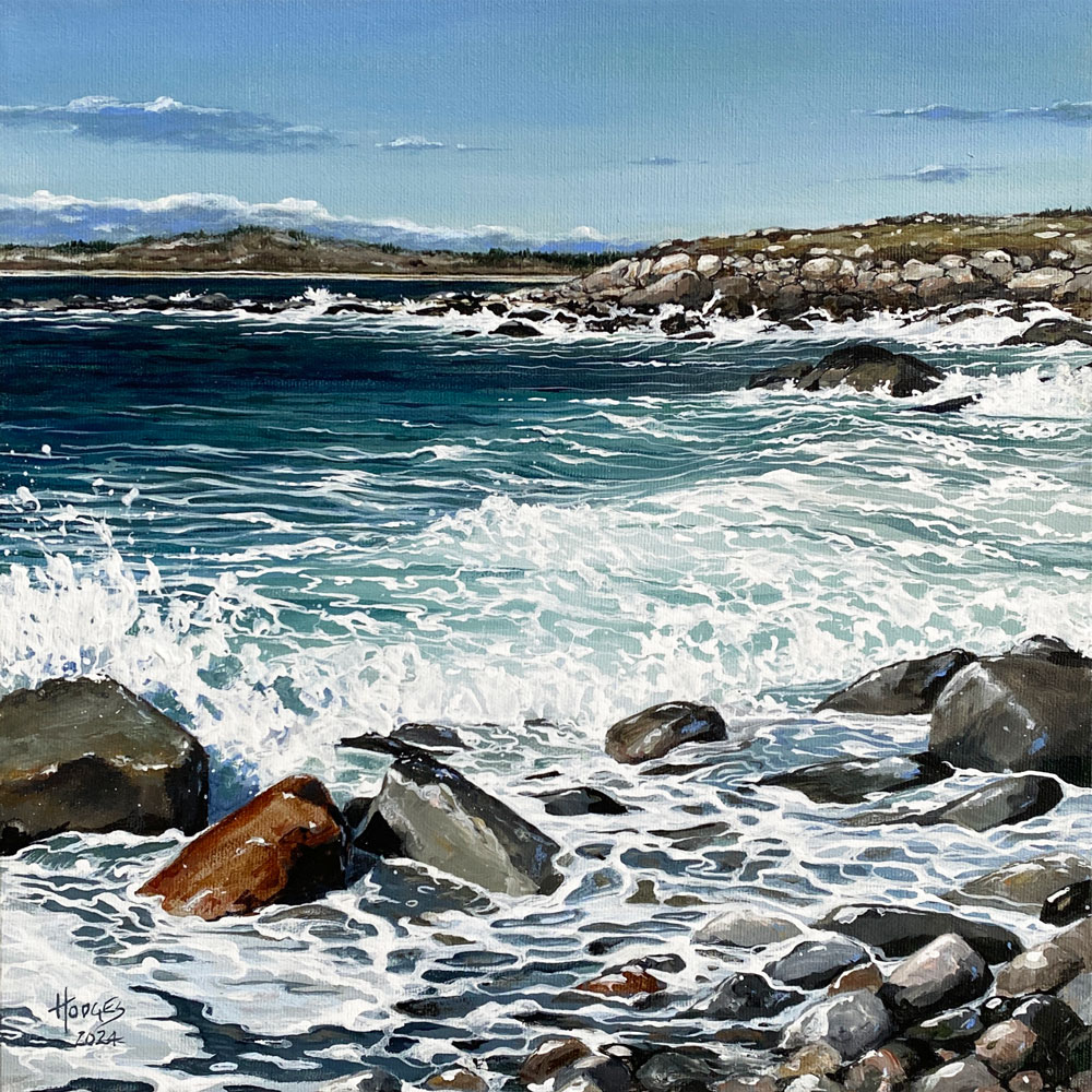 Philip Hodges, Atlantic Shore, Acrylic on canvas