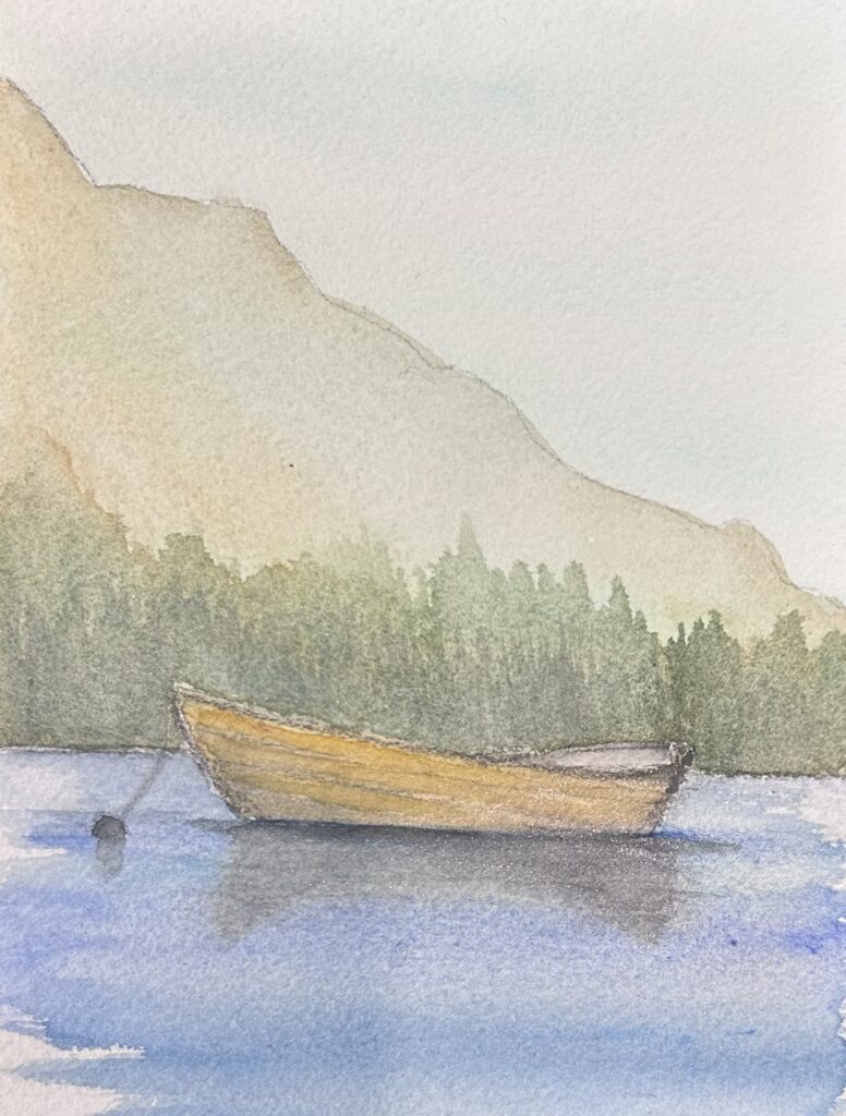 Robin Courneya, Solitude, Watercolours