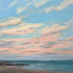 Gretchen Amirault, Pink Feather Sky, Oils