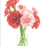 Fabien Lutz-Barabé, Carnation Bouquet, Watercolour