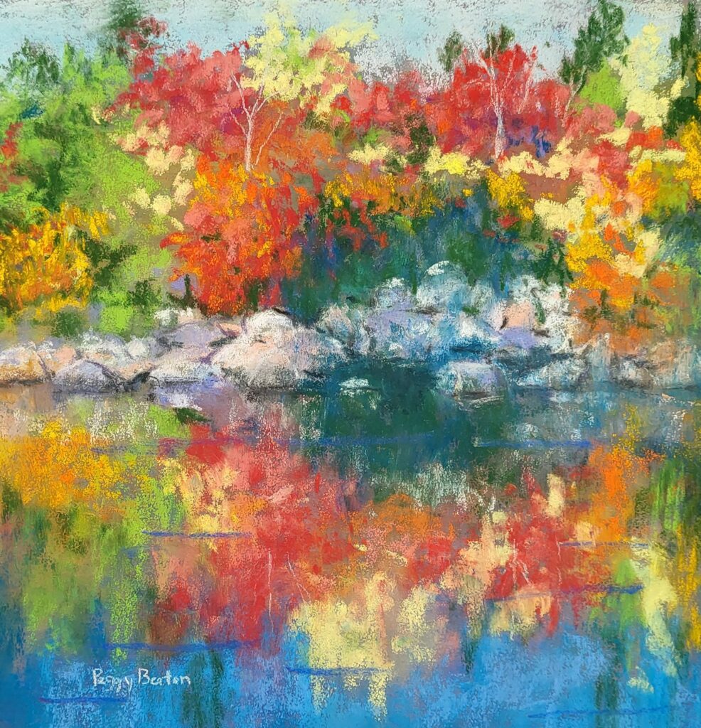 The Beaton Sisters, Autumn Reflections, Pastel