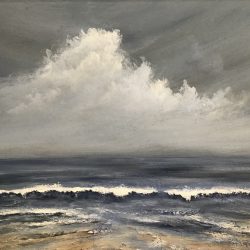 MJ Cavicchi, Seaside Clouds, Acrylics