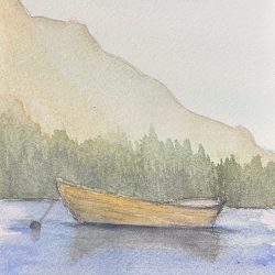 Robin Courneya, Solitude, Watercolours