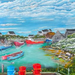 David Smith, Doryss at the Cove, Acrylics