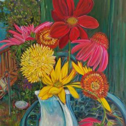 Sarah Irwin, Ems Bouquet, Oil on Canvas