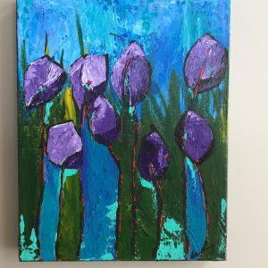 Margo Mosher-Swain, My Purple Heart, Acrylic