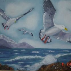 Judith Obelnycki, Alice Faye and her Gulls, Oils